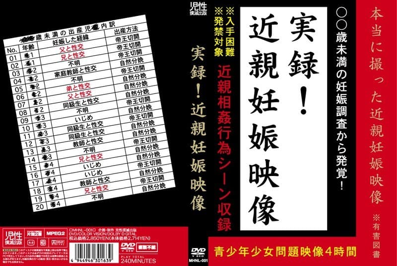 実録！近親妊娠映像